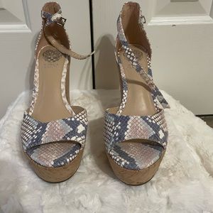 Vince Camuto Wedge Snakeskin Shoe